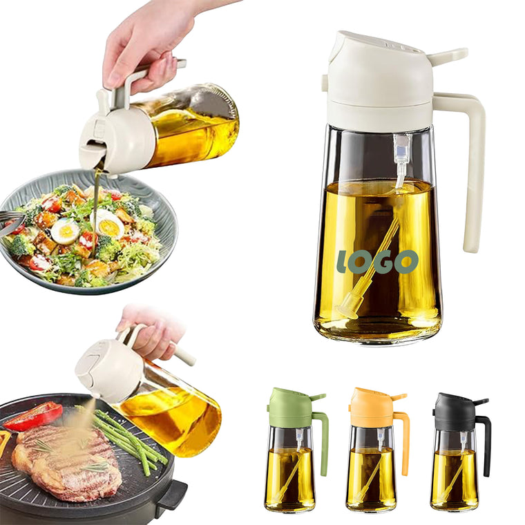 Spray-Pour Dual-Function Glass Oil Spray Bottle