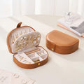 Leather Waterproof Small Travel Jewelry Box