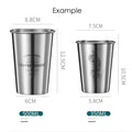 16 Ounce Stainless Steel Wine Glass With Lid And Straw