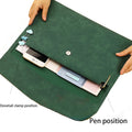 A4 Leather Business Document Bag