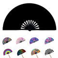 Large Folding Hand Rave Fan