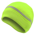 Fleece Lined Warm Beanie with Reflective Strip