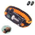 Adjustable Paracord Bracelet With Whistle