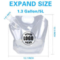 Clear Plastic Foldable Water Container Bag