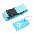 Adjustable Luggage Straps Suitcase Belts W/ Luggage Tag
