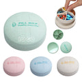 Portable 5 Compartments Wheat Straw Pill Box