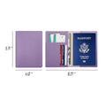 Pu Leather Multi-Pocket Passport Case