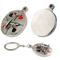 Metal Roulette Spinning Keychain