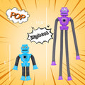 Robot Pop Tube Sensory Toy With Suction Base