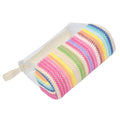 Eco-Friendly Straw PVC Cosmetics Storage Organizer Bag