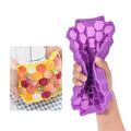 Silicone Honeycomb Ice Cube Tray with Sealing Lid