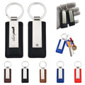 Pu Leather Metal Car Keychain