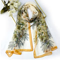 49" Full Color Pure Silk Scarf At 16 Momme