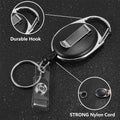 Back Clip Oval Easy Stretch Device Keychain Buckle