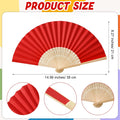 Full Color Custom Handheld Bamboo Paper Folding Fans