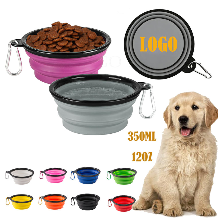 Collapsible Silicone Pet Bowl For Travel Use(S)