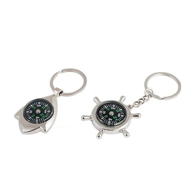 Promotional Gifts Zinc Alloy Compass Keychain