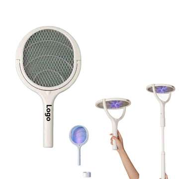 Electric Fly Swatter With Rotating Head & Telescopic Handle