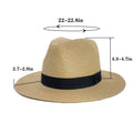 Wide Brim Straw Panama Hat