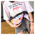 Pvc Transparent Waist Bag Clear Laser Fanny Pack
