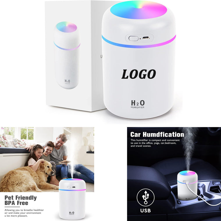Colorful Cool Mini Humidifiers with LED Night Light