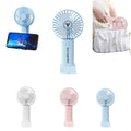 Usb Rechargeable Handheld Fan With Phone Stand