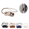 Resistant Thickened Leather Eyeglasses Bag