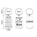 Stainless Steel Family Keychain