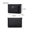 Pu Leather Coin Purse Snap Button Compact Wallet