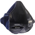 Denim Shoulder Hobo Tote Bag