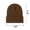 Unisex Slouchy Knit Cuffed Beanie Soft Hats Warm Winter Cap