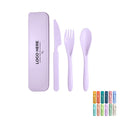 Reusable Wheat Straw Cutlery Set With Portable Case