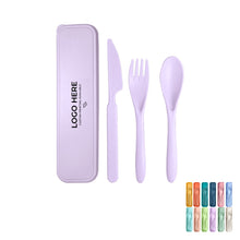Reusable Wheat Straw Cutlery Set With Portable Case