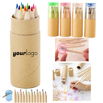 12 Student Stationery Painting And Filling Color Pencils