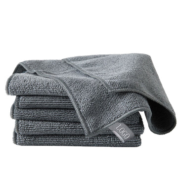 Gray Microfiber Cleaning Cloth