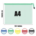 A4 Grid Zipper File Bags
