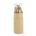 12 Colored Pencils In Tube W/Sharpener