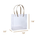 Clear Frosted Plastic Gift Bag With Handle