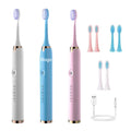 USB Rechargeable Electric Toothbrush with 3 Brush Heads