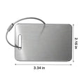 Stainless Steel Personalized Luggage Tags