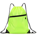 18" Drawstring Backpack With Front Zipper Pocket