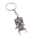Vintage Metal Movable 3D Robot Charm Robot Keychains