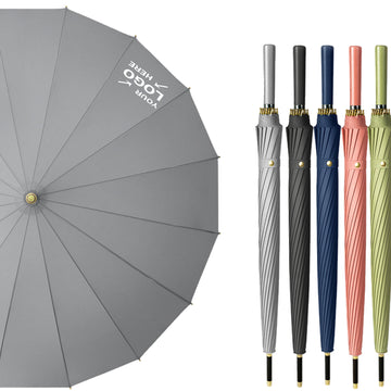 16 Rib Large Straight Umbrella