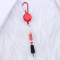 Carabiner Retractable Badge Reel With Pen