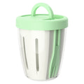 Plastic Fresh Fruit Salad Storage Cup W/ Lid & Folding Fork