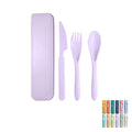 Reusable Wheat Straw Cutlery Set With Portable Case