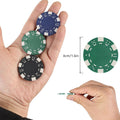 Dice Striped 11.5 Gram Poker Chip Golf Ball Marker