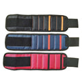 5-Row Magnetic Tool Wristband 15 Strong Magnets & 2 Pockets