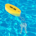 Foam Floating Keychain Oval Shaped Key Ring Floater Chain