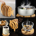 Wooden Animal Coasters Set
